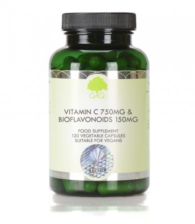 Vitamin C 750 mg z bioflavonoidi iz citrusov, 120 kapsul