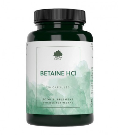 Betain HCl + pepsin, 120 capsul