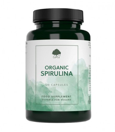 Spirulina 500 mg, bio, 120 kapsul