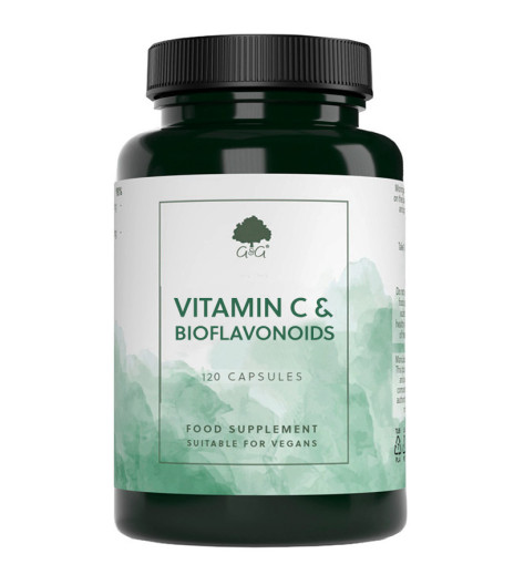 Vitamin C 750 mg z bioflavonoidi iz citrusov, 120 kapsul