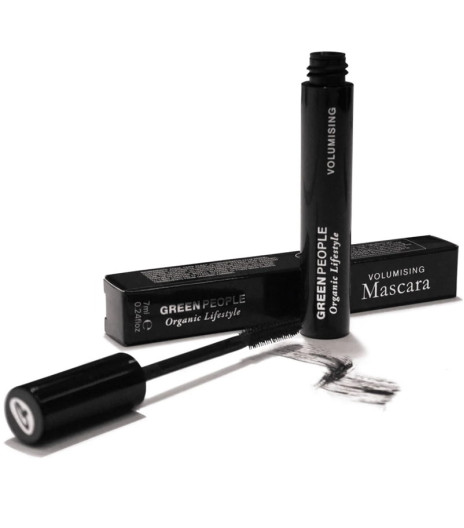 Maskara za volumen in podaljšanje trepalnic (črna), bio