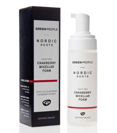 Micelarna čistilna pena za obraz z brusnico