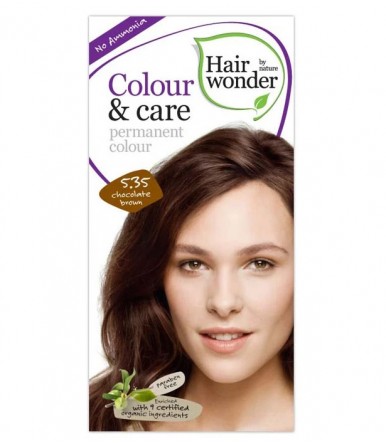 Barva za lase brez amonijaka (čokoladno rjava 5.35)