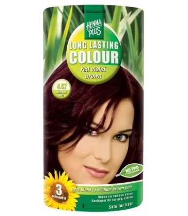 Obstojna barva za lase Rdeče-vijolično rjava 4.67