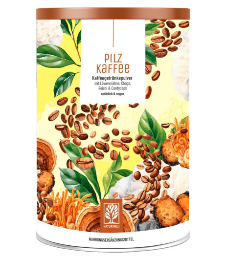 Kava z gobami - kavni napitek v prahu z izvlečki gob, 150 g Kava z gobami - kavni napitek v prahu z izvlečki gob, 150 g