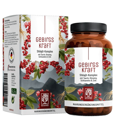 Shilajit kompleks, tavrin, ginseng, šisandra in cink, 90 kapsul