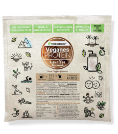 Rastlinske beljakovine (proteini) s sladili, okus ledena kava, tester Rastlinske beljakovine (proteini) s sladili, okus ledena kava, tester