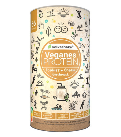 Rastlinske beljakovine (proteini) s sladili, okus piškotek, 1000 g