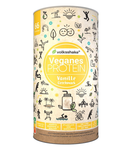 Rastlinske beljakovine (proteini) s sladili, okus vanilija,  1000 g