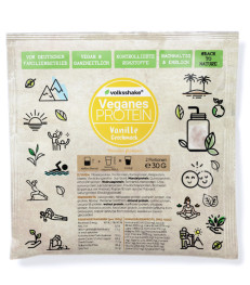 Rastlinske beljakovine (proteini) s sladili, okus vanilija, tester
