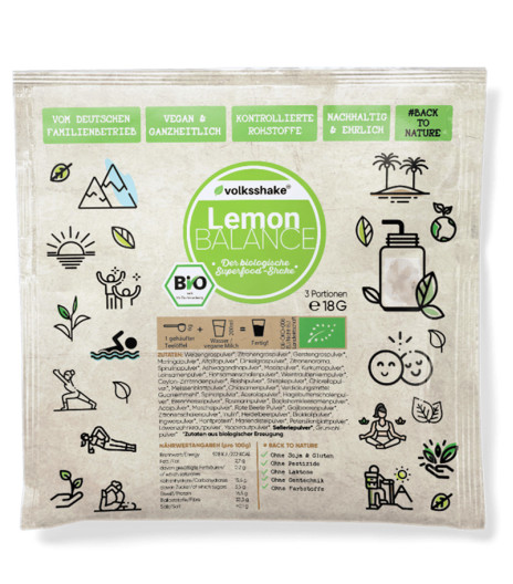 Živilo limonina zelena mešanica, bio,  tester, 18 g